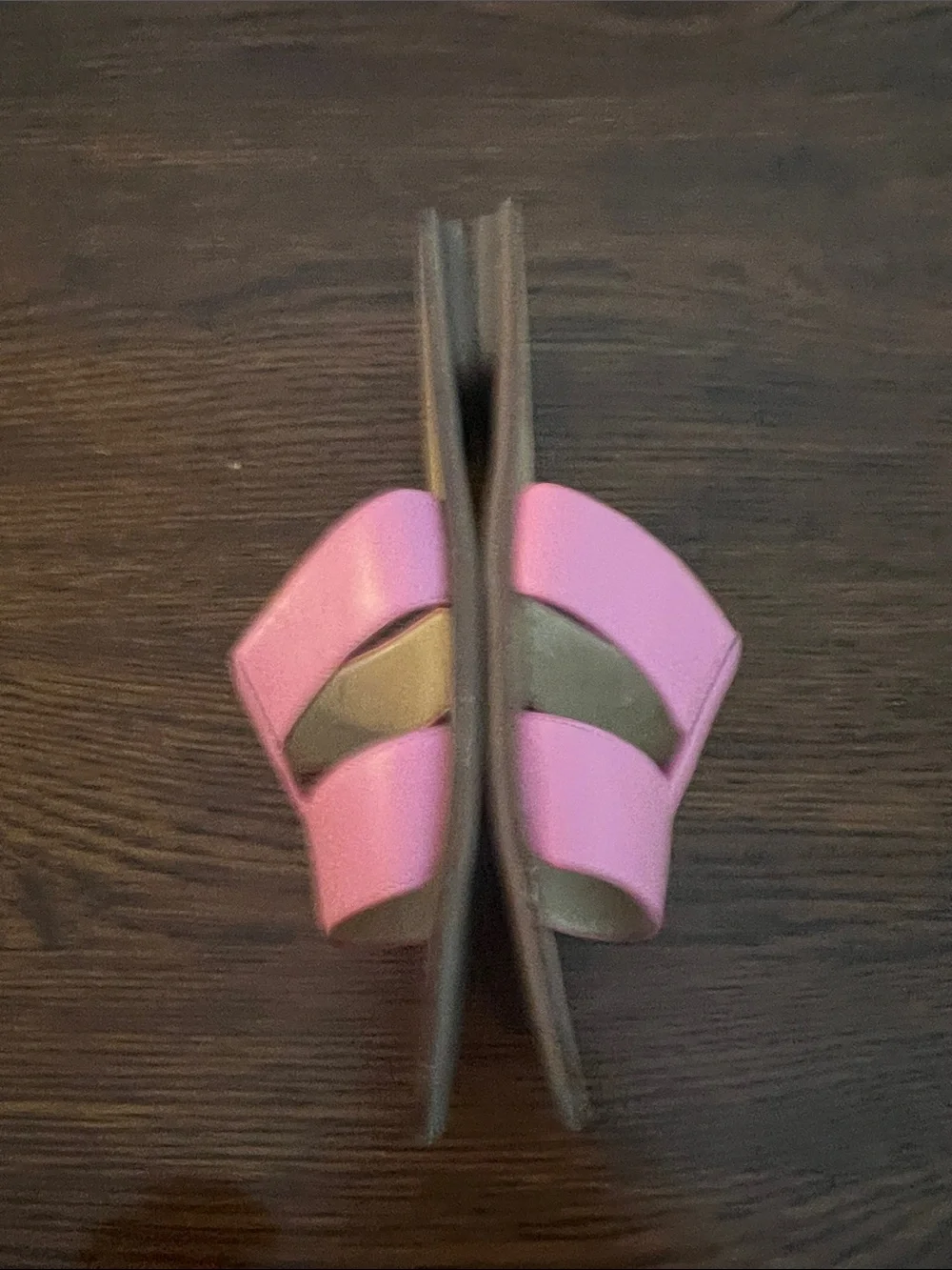 Talbots Pink Leather Slide Sandals